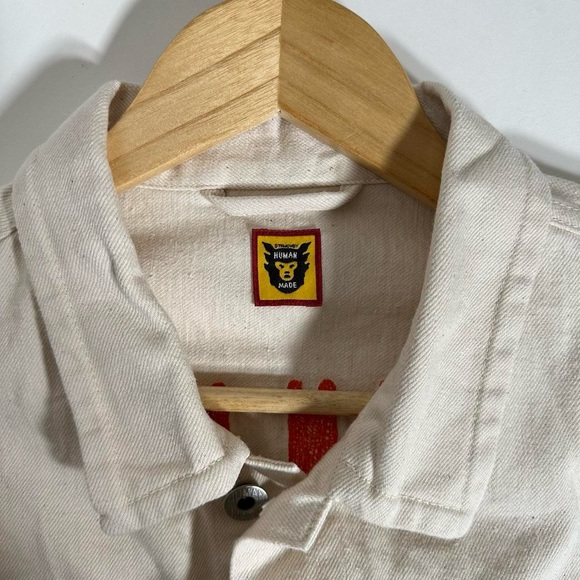 Human Made Natural Denim Work Jacket Size Large - Picture 3 of 6
